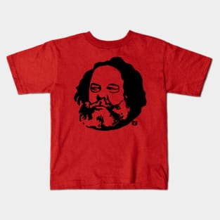 Mikhail Bakunin Silhouette - Felix Vallotton, Anarchist, Socialist, Leftist Kids T-Shirt